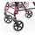 Antar Aluminium Rollator mit Korb rot