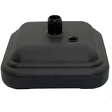 Aktive 62198 Sonnenschirmständer aus Kunststoff, 12 Liter, Schwarz