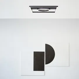 Brilliant Maureen 1 LED-Deckenleuchte 40x40 cm schwarz
