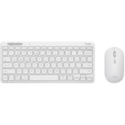 Trust Lyra Wireless Keyboard & Mouse White DE Tastatur