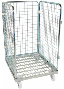 HMH rolltainer® Stahlbehälter ADB 1020 ME 710 x 800 mm 3-seitig Cr 3