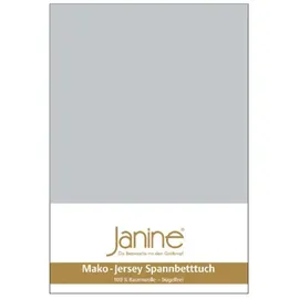 JANINE 5007 Mako-Feinjersey 180 x 200 - 200 x 200 cm silber