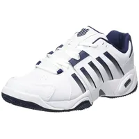 K-Swiss Performance Herren Accomplish IV Tennisschuh, White/Peacoat/Silver, 41 EU
