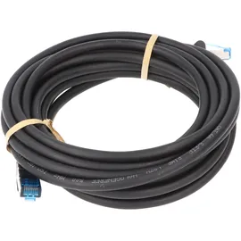 goobay CAT 6A Patchkabel, S/FTP PiMF, Schwarz
