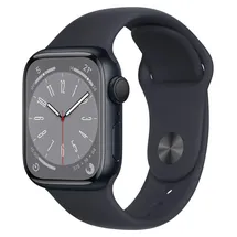 Apple Watch Series 8 GPS 41 mm Aluminiumgehäuse mitternacht, Sportarmband mitternacht