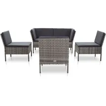 vidaXL Garten-Lounge-Set 6-tlg. grau 48950