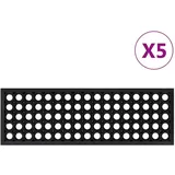 vidaXL Stufenmatte 25 x 75 cm Schwarz