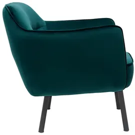 miliboo Designer-samtsessel petrolfarben Laurens