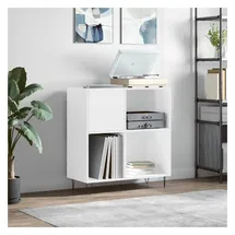 vidaXL Plattenschrank 84,5 x 89 x 38 cm Weiß