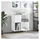 vidaXL Plattenschrank 84,5 x 89 x 38 cm Weiß