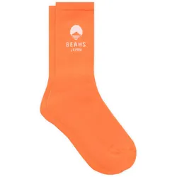 BEAMS Japan LOGO SOCKS - Orange - M