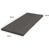Küchen-Preisbombe Küchen Arbeitsplatte Metallic Brown 140 cm 28 mm Bianca Grey Rose Küchenzeile