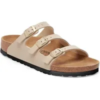 Birkenstock Florida Birko-Flor Sandalen Schmale Weite beige braun - 36