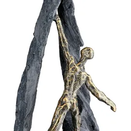 Casablanca by Gilde Skulptur Climber, bronzefarben, B:26cm H:36,5cm T:10cm, Polyresin (Kunststein), Dekofiguren