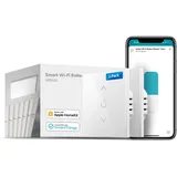 Meross WLAN Rolladenschalter funktioniert mit Homekit, Alexa Rolladen, Smart Jalousien Schalter benötigt Nullleiter, Zeitschaltuhr und Sprachsteuerung, kompatibel mit Siri, Alexa, Google Assistant