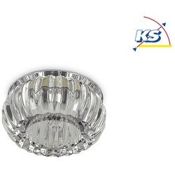 Ideal Lux Kristall-Einbauspot SOUL 2, RUND, IP20, Ø 8cm, G9 max. 40W, Transparent IDEA-107707