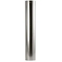 FireFix Ofenrohr Ø 100 mm 25 cm Stahl Silber