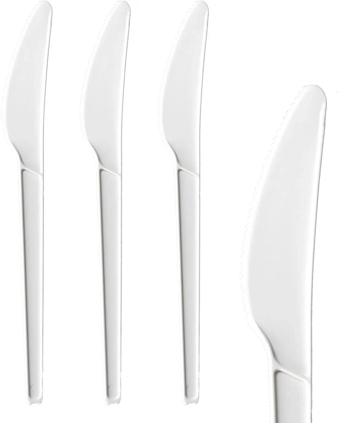 BIO Messer aus CPLA, wiederverwendbar, weiß, 16.6cm, 50 Stk.