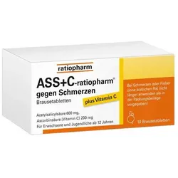 ASS + C ratiopharm gegen Schmerzen Brausetabletten