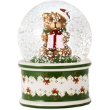 Villeroy & Boch - Christmas Toys, Schneekugel klein, Bär, 6,5 x 6,5 x 9cm, Porzellan/Glas, Mehrfarbig 14-8327-6695