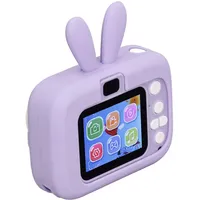 Yusat Kinderkamera Digital 20MP Kind Selfie Spielzeug kind Weihnachten Geburtstag Geschenk Kaninchen Form 2 Zoll (lila)
