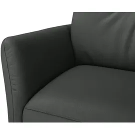 Max Schelling Sessel Elmira Leder 81 x 120 x 92 cm Schwarz elektrisch, drehbar