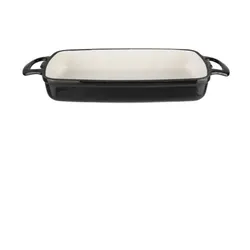 Vogue rechteckige Auflaufform Gusseisen schwarz 2,8L