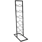 HIT Trading Weinregal 18 x 18 x 84 cm Schwarz