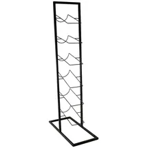 HIT Trading Weinregal 18 x 18 x 84 cm Schwarz