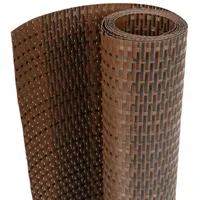 Abeba vidaXL Balkon-Sichtschutz Braun und Schwarz 1000x100 cm Poly Rattan