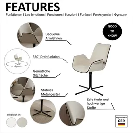 Jahnke Schalenstuhl POLE TWIST Polyester weiß
