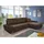 Sofnet Eckcouch Textil 5-Sitzer Braun