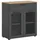 xonox.home Kommode Niklas 78 x 84 x 35 cm Anthrazit / Eiche