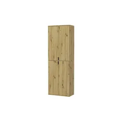 Garderobenschrank , holzfarben , Maße (cm): B: 61 H: 193