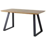 Möbilia Esstisch 140 x 75 x 75 cm beige