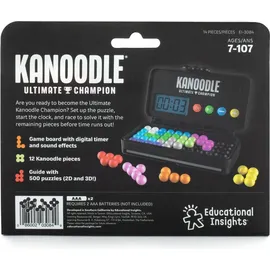 Learning Resources Kanoodle Ultimate Champion, Geschenke für 7-Jährige, Denk- und Logikspiel mit 500 Herausforderungen, mit Stoppuhr und Geräuschen, Solospiel, Reisespiele