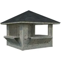 Palmako Marktstand Bianca Set106 Grau Tauchgrundiert 300 cm x