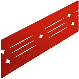 zaun|zu® Sichtschutzstreifen Dekor Starline 255 x 15 cm Rot