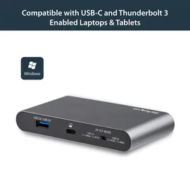 Startech USB-C Multiport Adapter - Windows® - 2 x 4K DP - 100W PD 3.0 - GbE - DP Alt Mode Switch