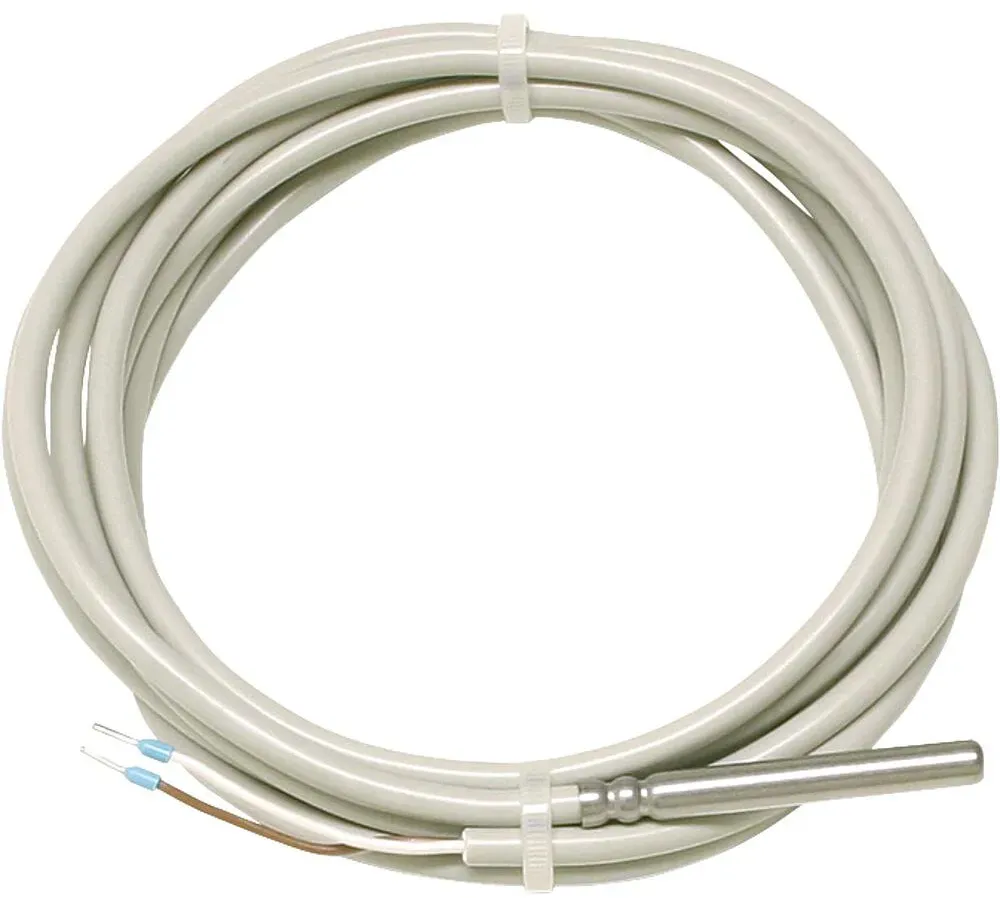 JUMO PT100 Temperaturfühler mit Silikon für -50 bis 180 °C und 2.500 mm Länge
