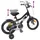 vidaXL Kinderfahrrad 16 Zoll schwarz