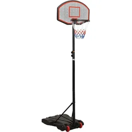 vidaXL Basketballständer Schwarz 216-250 cm