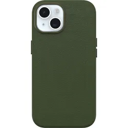 OtterBox Symmetry Cactus Leather MagSafe Apple iPhone 15/iPhone 14/iPhone 13 - grün - schlanke Schutzhülle -