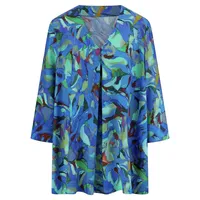 Long-Bluse Emilia Lay blau, 40