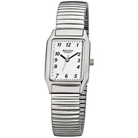 Regent Stahl Damen Uhr F-268 Quarzuhr Armband silber D2URF268