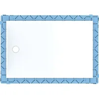 Geberit Setaplano 100x80cm, Höhe 4,5 cm, weiß-alpin, 154.262.11.1