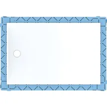 Geberit Setaplano 100x80cm, Höhe 4,5 cm, weiß-alpin, 154.262.11.1