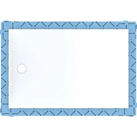 Geberit Setaplano 100x80cm, Höhe 4,5 cm, weiß-alpin, 154.262.11.1