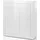 Home Affaire Carat 100 x 112 x 35 cm Weiß / Grau