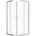 Viertelkreis-Duschkabine 80 Transparent